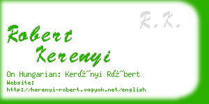 robert kerenyi business card